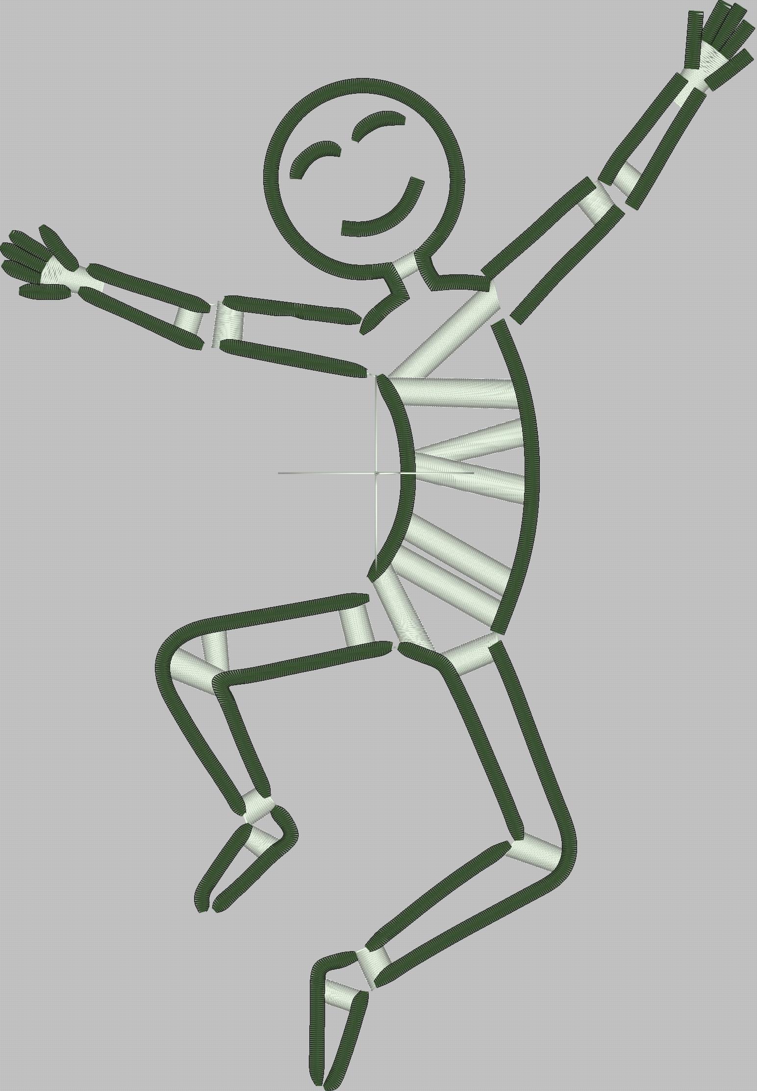 Joyful Jumper Embroidered 45x45 cm Cushion - Image 2