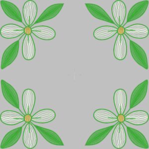 Elegant Floral Corner Embroidery Cushion Design 45x45 cm