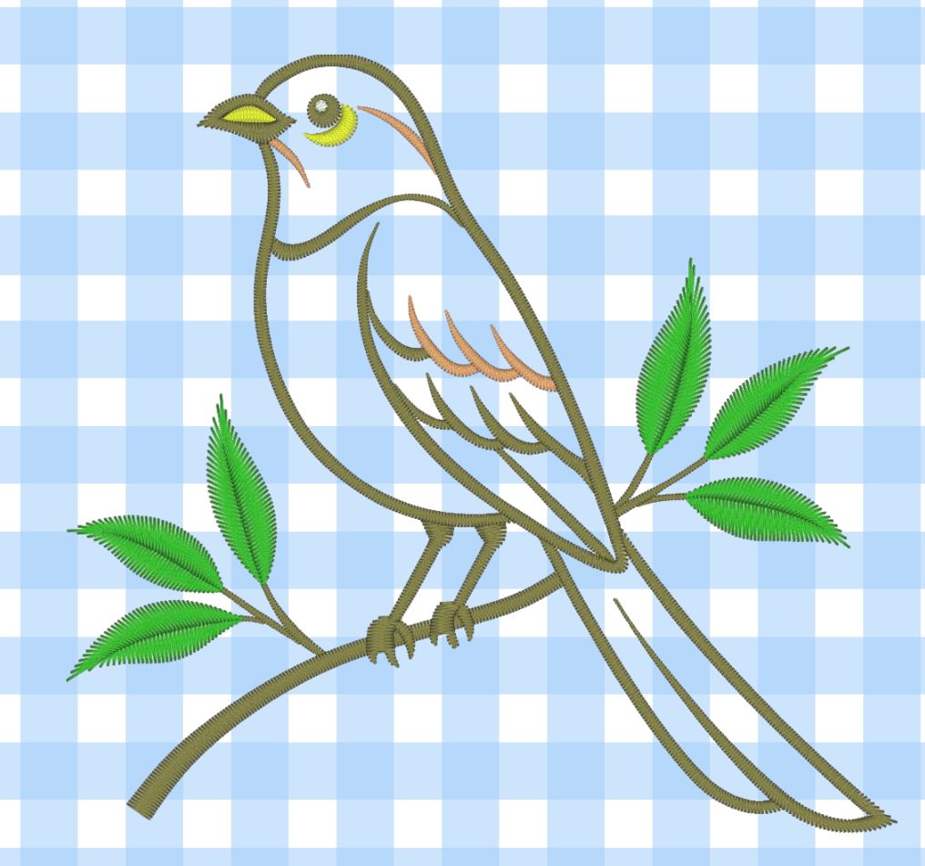 Elegant Bird Embroidery Design - Image 6