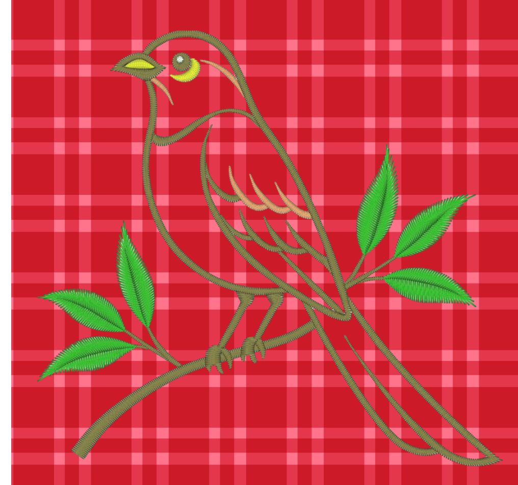 Elegant Bird Embroidery Design - Image 7