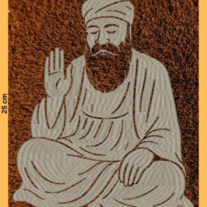 Guru Nanak Ji embroidery design photo 20x25 cm